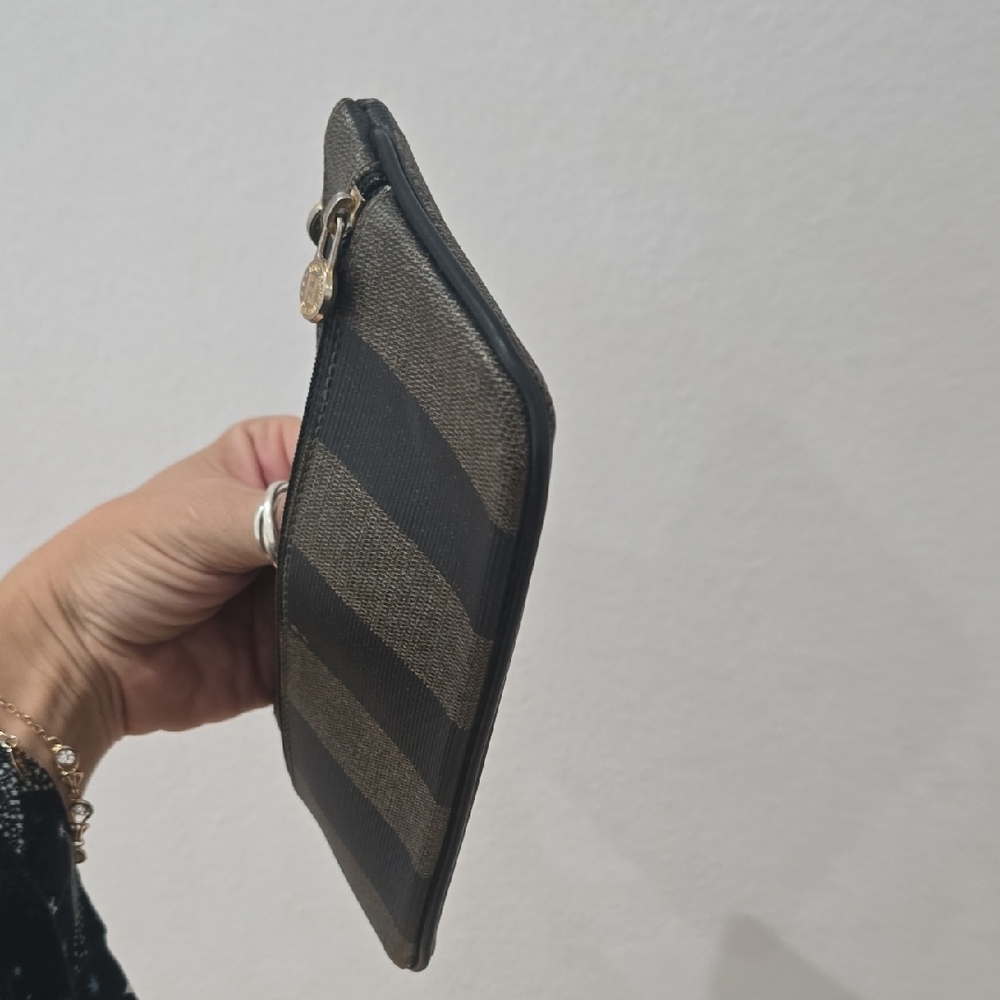 Fendi Black and Brown Striped Pouch - Picture 8 of 16